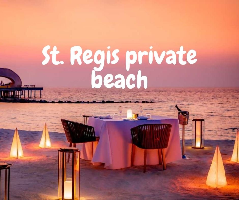 St. Regis private beach