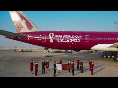 The first-ever bespoke FIFA World Cup Qatar 2022TM aircraft disclosed