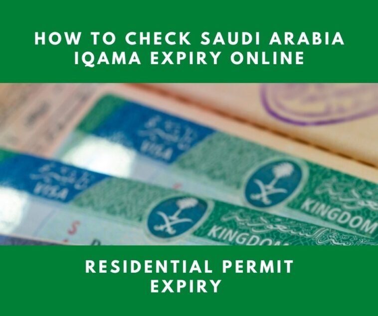How to Check Saudi Arabia Iqama Expiry Online