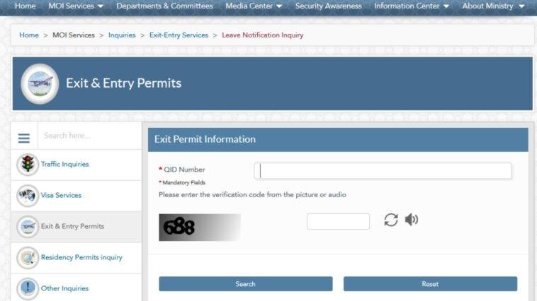 Find out if you need an exit permit online