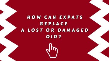 How can expats replace a lost or damaged QID