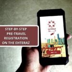 Step-by-step pre-travel registration on the EHTERAZ