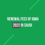 Renewal Fees of Iqma 2022 in Saudi