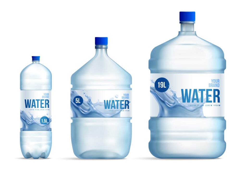Water Storage Bottles Set
