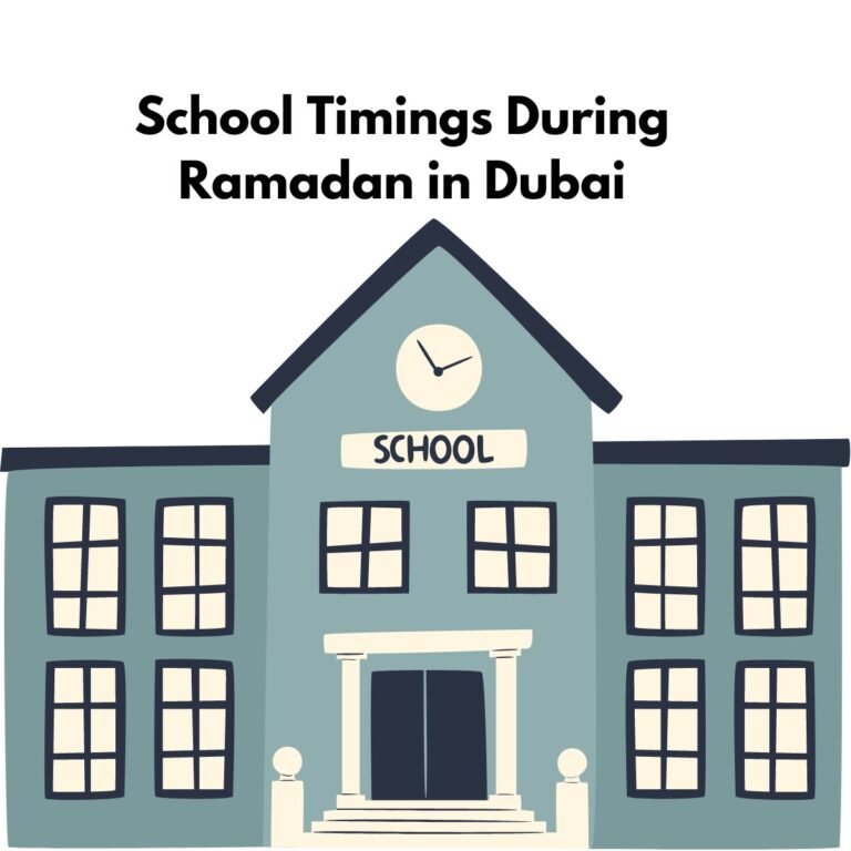 uae ramadan school timings